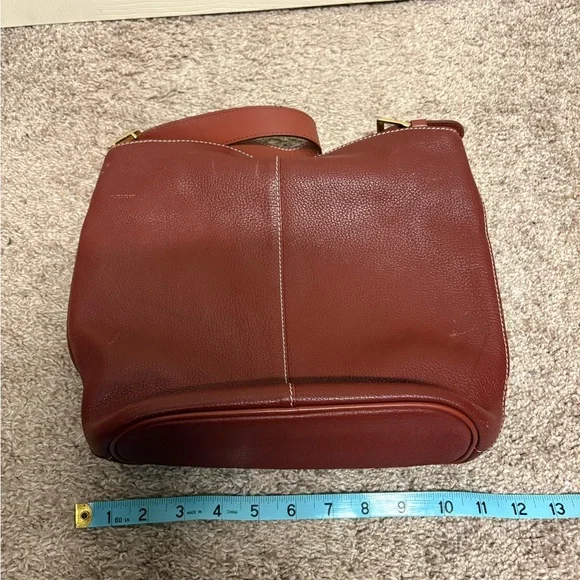 Burberry leather haymarket bucket bag magnetic closure authentic vintage EUC - Picture 11 of 17